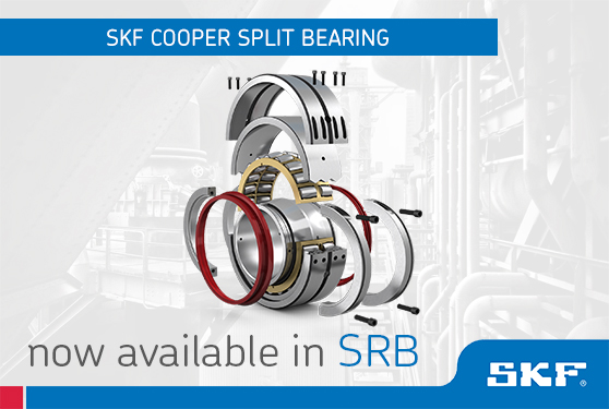 SKF Cooper split bearings – now available as SRB! <br />Cut downtime to a minimum